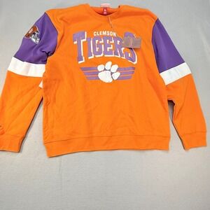 Mitchell & Ness‎ Clemson Tigers NCAA Crewneck Sweatshirt Orange XL NWT